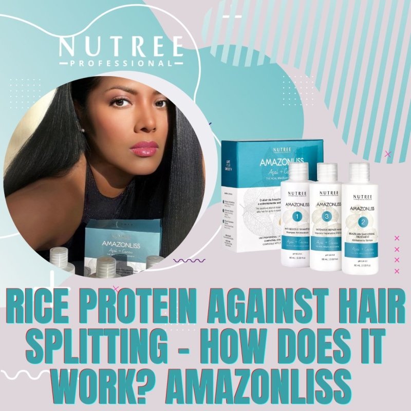 Rice protein against hair splitting - how does it work? Amazonliss  - Nutree Cosmetics