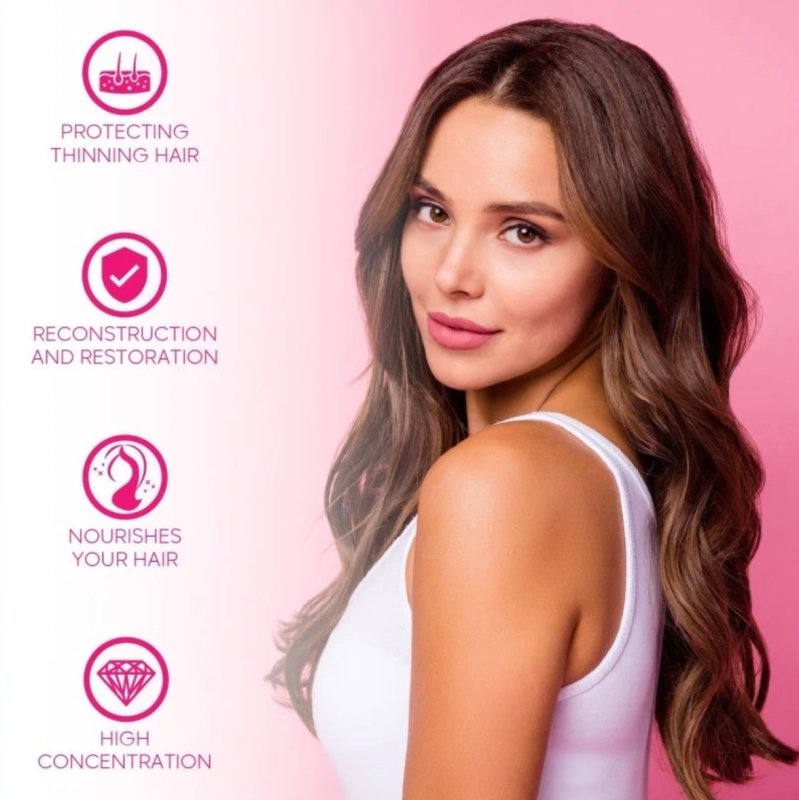 Strong Hair with Pink Ampoule Bottox Power Dose