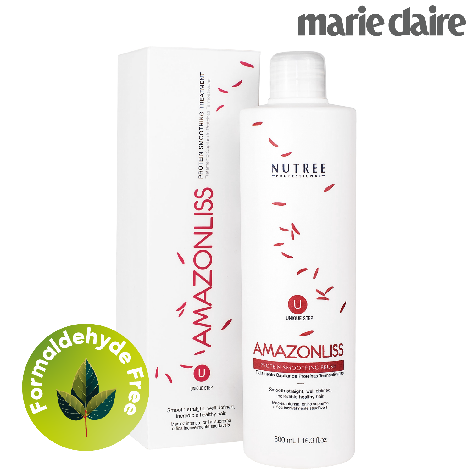 Amazonliss Keratin Unique Step bottle only 16.9 fl.oz Nutree Cosmetics