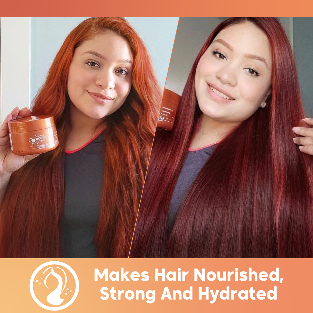 Red Shine Bondox Expert Mask for Red and Ginger Hair 8.8 oz - Nutree Cosmetics 