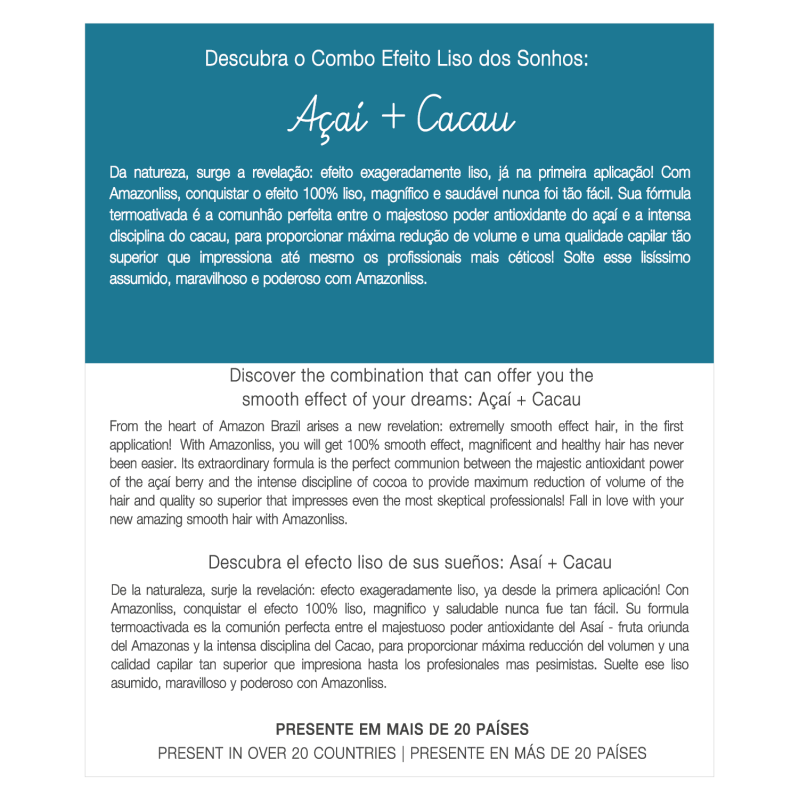 Amazonliss Keratin Treatment Set Hair Straightening 2.03 fl.oz / 60 ml - Nutree Cosmetics