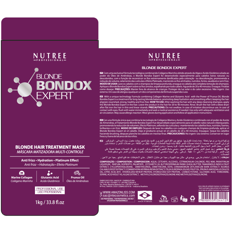 Blonde Bondox Ехреrt ﻿33.8 fl.o / 1 kg - Nutree Cosmetics