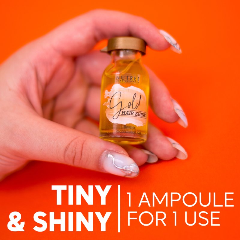 Hair Shine GOLD Reconstruction Hair Booster 0.33 oz - Nutree Cosmetics