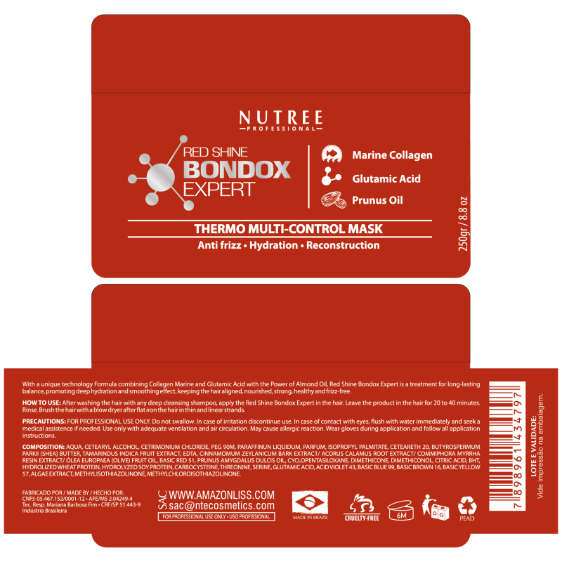 Red Shine Bondox Expert 8.8 oz - Nutree Cosmetics