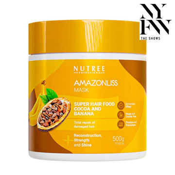 Super Hair Food Mask - Deep Conditioning Cocoa and Banana 17.63 Oz - Nutree Cosmetics