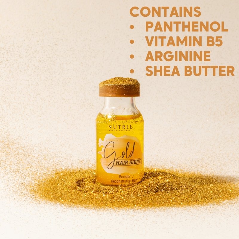 Hair Shine GOLD Reconstruction Hair Booster 0.33 oz - Nutree Cosmetics